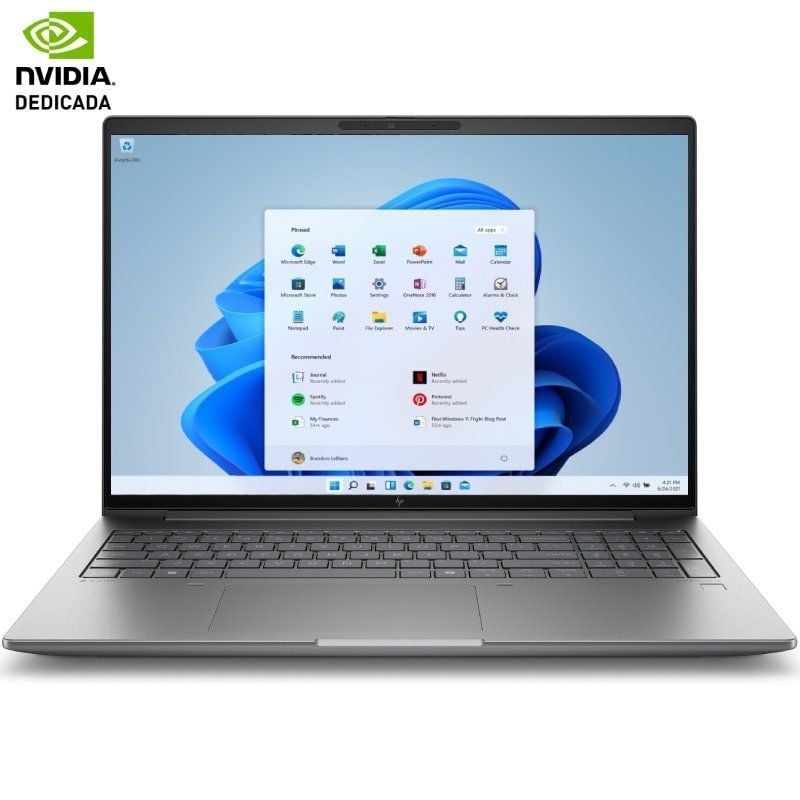 Portátil Workstation HP ZBook Power G11 A3ZC2ET Ryzen 7 PRO 8845HS 16GB/ 512GB SSD/ NVIDIA RTX 1000 Ada/ 16'/ Win11 Pro