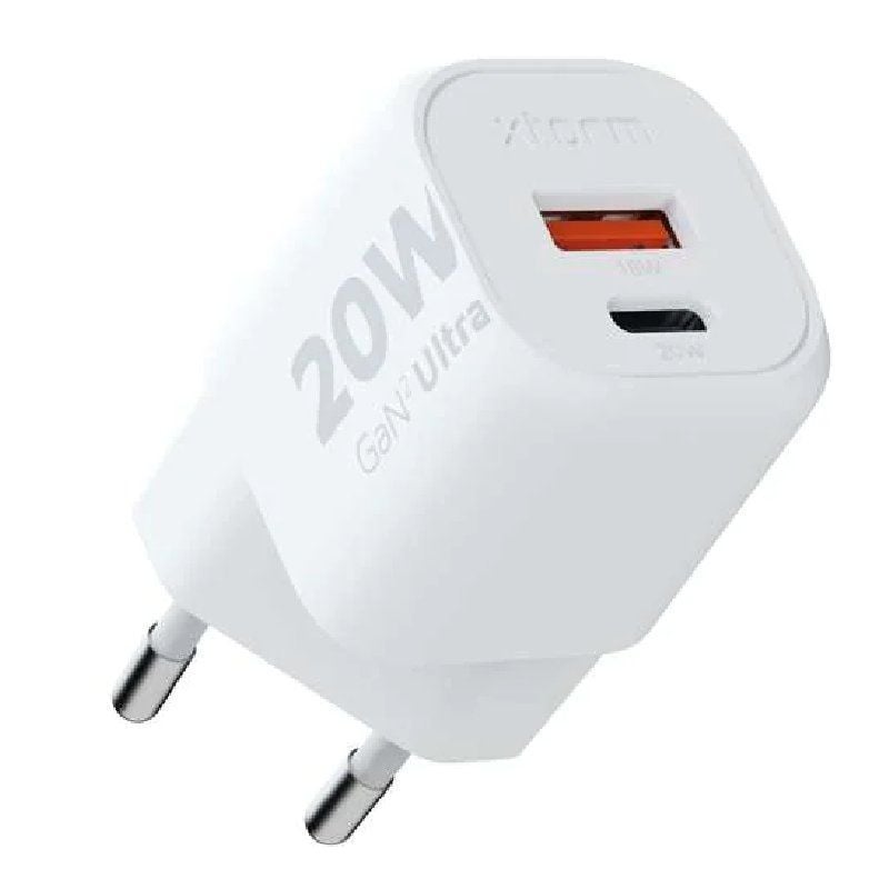 Cargador de Pared GaN Xtorm XEC020/ 1xUSB Tipo-C/ 1xUSB/ 20W